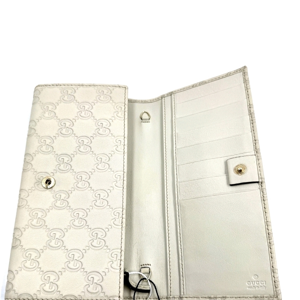 Gucci White Leather Wallet